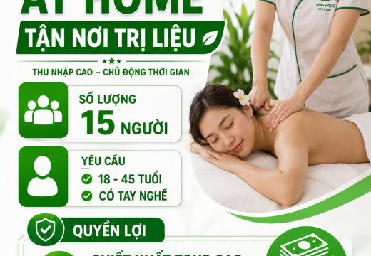 Tuyển dụng nhân viên massage tại quận 6