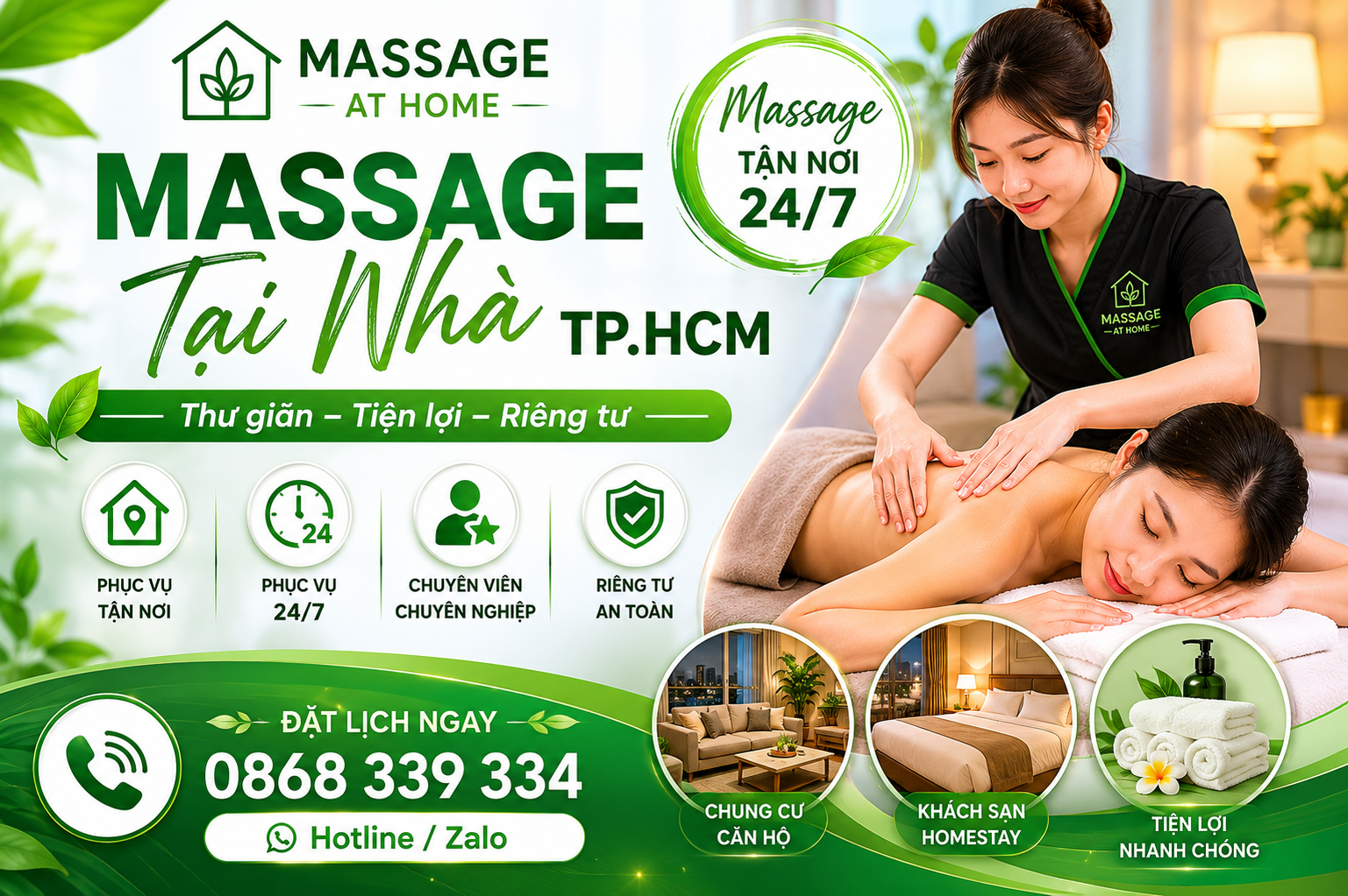 Massage Tại Nhà TPHCM – Xu Hướng Thư Giãn Hiện Đại Được Nhiều Người Lựa Chọn